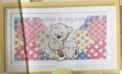 Cross Stitch Chart - Lickle Ted Birth Sampler • £1.20