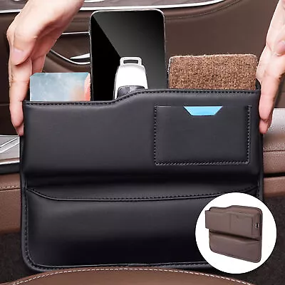 Car Seat Side Pocket Organizer Crevice Gap Filler Box Storage Auto Accessories • $15.92