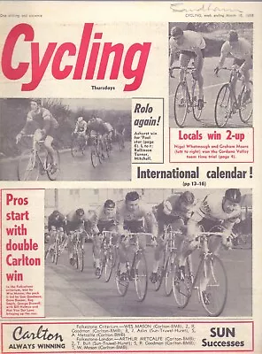 Vintage Cycling Magazine International Calendar ! 16th March 1968 (MD) • £4.50