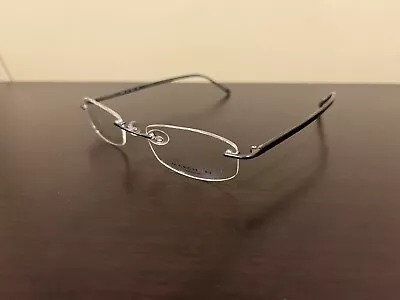 NEW Marchon Airlock 2 770 38 034 GLASSES FRAMES Titanium Rimless Gray 50-21-140 • $89.99