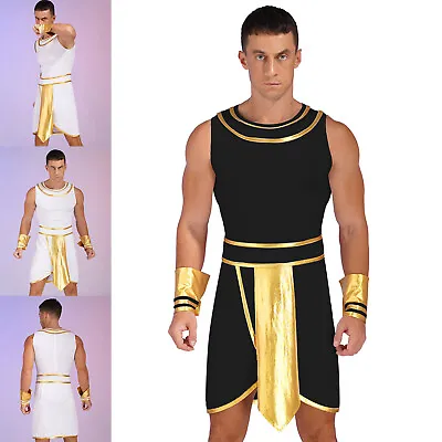 Mens Egyptian Costume Party Costumes Men's Ancient Egypt Halloween Masquerade • £8.39