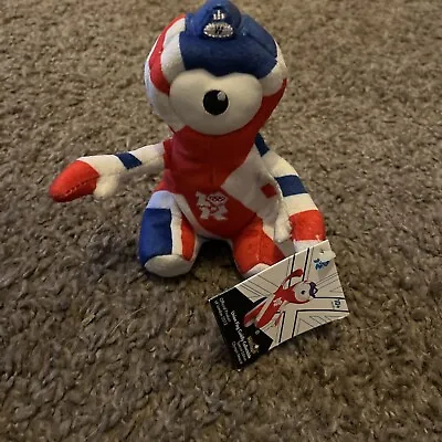 London Olympics 2012 Union Flag Wenlock Mascot Collectable Small Soft Toy  Bnwt • £0.99