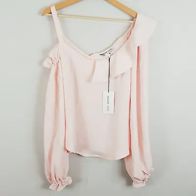 MAURIE + EVE | Womens Chalk Pink Posis Shirt NEW + TAGS [ Size AU 12 Or US 8 ] • $48.26