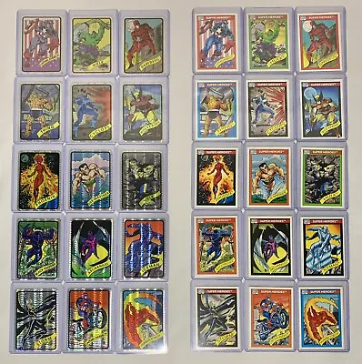 1990 Marvel Vending Machine Prism Stickers 15 Complete Set +1990 Original Cards • $275