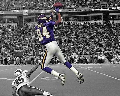 Minnesota Vikings RANDY MOSS Glossy 8x10 Art Sketch Spotlight Photo Print Poster • $5.49