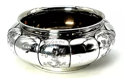 Antique Meiji Period Musashiya Japanese Pure Silver Embellished  Bowl (1468g) • $5200