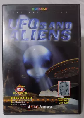 UFOs AND ALIENS A TLC CHANNEL PREMIERE DVD NARRATED BY JERRI RYAN • $9.99