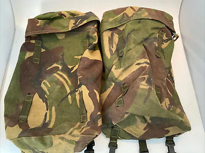 $21 • Buy Grade 1 British Military Woodland DPM Camouflage Bergen Side Pocket Pouches X2