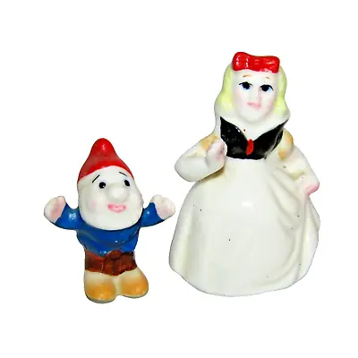 Vintage 1950's Miniature Bone China Snow White Dwarf Nursery Rhyme Figurines • $10.99