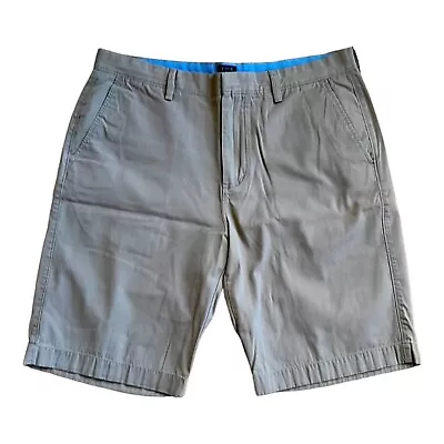 J Crew Mens Size 34 - Rivington Waist Cotton Khaki Chino Shorts 11” Inseam • $10