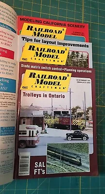 Railroad Model Craftsman Magazine Lotof3 1997 Jan Feb Mar Trains Bridge Building • $5.27