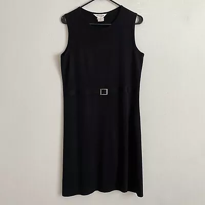 Exclusively Misook Sleeveless Dress Belted Dress Size P Medium • $29