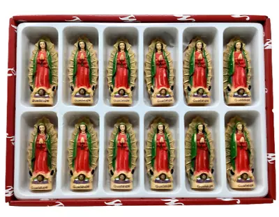 Virgen De Guadalupe  Mini 3 Inch Resin Figurines Imagen 12PCS Set 100PP New • $39.99