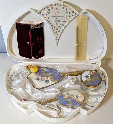 Vintage Doris Day Dream Chest Vanity Set By Crosby In Orginal Red Velvet Case • $99