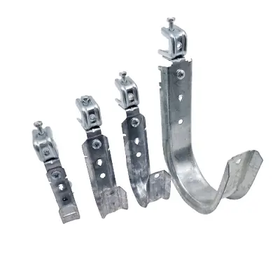 J Hook Beam With Steel 1/4-20 Beam Clamp & Swivel - Metal Wall Cable Hooks • $65