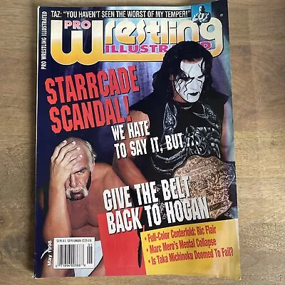 Pro Wrestling Illustrated PWI Magazine May 1998 Sting Cover W/ Flair Poster!  • $12