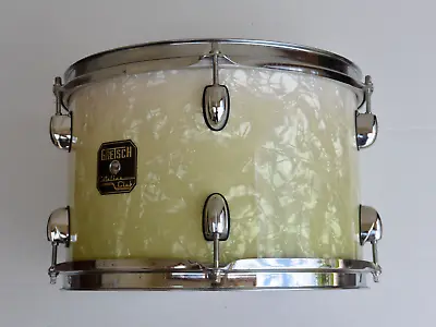 ADD This GRETSCH 12  CATALINA CLUB TOM In WHITE MINT FADE To YOUR DRUM SET! J37 • $303.41