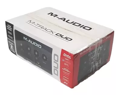 M-Audio M-Track Duo USB Audio Interface 2 Channel 2 Imputs Recording Podcasting • $79.90