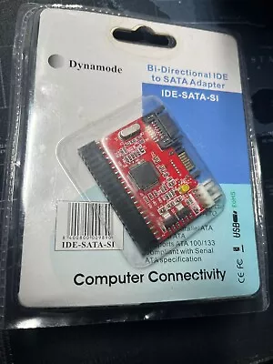 £7.25 • Buy IDE 100/133 HDD CD DVD TO SATA Converter Adapter, SATA CABLE AND POWER CONNECTOR