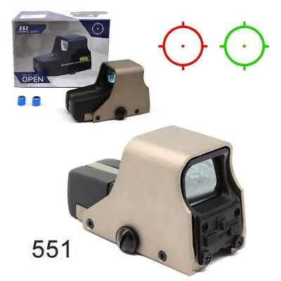 551 Red And Green Dot Sight Tactical Scope 22mm Picatinny With Battery Brown • $22.90