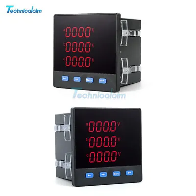 AC220V 3phase Digital Current Voltage Power Frequency Multi-function Meter RS485 • $29.68