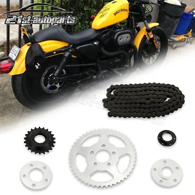 Rear Chain Drive Conversion Sprocket Set Fit 2004+ Harley Sportster XL 883 1200 • $149.99