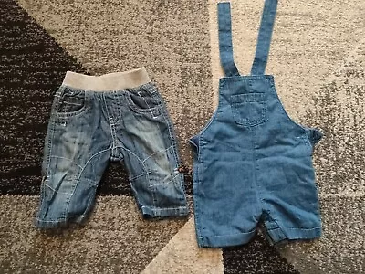 M&S TU Boys Jeans Dungarees Bundle 0-3 Months • $4.35