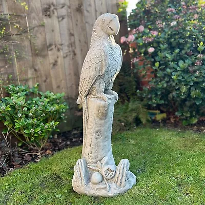 Onefold - Large Parrot Garden Statue Ornament Detailed Best Quality 90 Cm Gift • £139.90