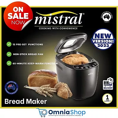 Bread Maker Machine Automatic Bakehouse Oven Breadmaker Loaf Dough Mixer Knead • $109.97