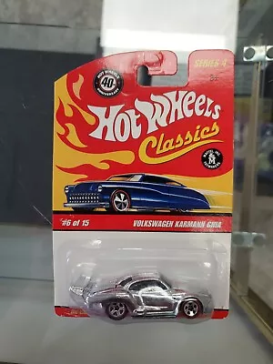 2007 Hot Wheels Classics Series 4 #6 Volkswagen Karmann Ghia Chrome Sealed New • $13.99