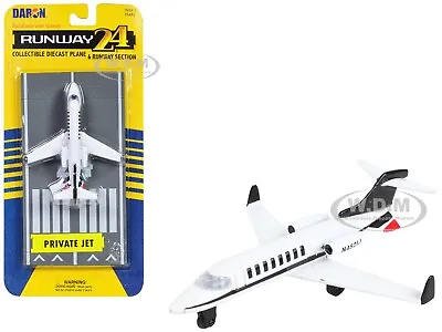 Private Jet Aircraft White  N452ij  Diecast Model By Runway24 Rw205 • $7.99
