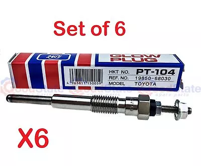 For Toyota DYNA HU30 HU40 HU50 BU32 H 2H B 2B 3B Glow Plug Set Of 6 • $85.04
