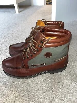 Timberland 7 Eye Chukka Gore Tex Boots Shoes Football Casuals Rare Paninaro 90s • £140