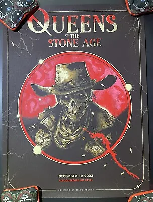 QUEENS OF THE STONE AGE Albuquerque NM 2023 AP Poster Signed S/N #/200 • $205