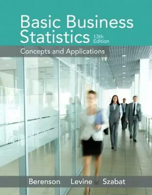 Basic Business Statistics 13/e W/ MyStatLab By Berenson  112918 • $12.75