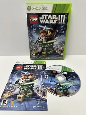 XBOX 360 :   LEGO STAR WARS III 3 : THE CLONE WARS !!  COMPLETE W/MANUAL • $9.99