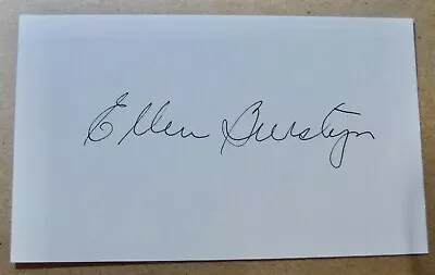 ELLEN BURSTYN Signed Auto 3x5 Index The Exorcist - The Last Picture Show • $11.99