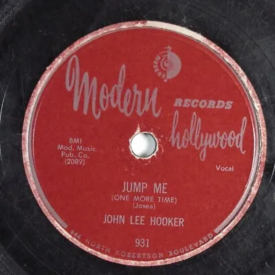 $8 • Buy Blues 78 JOHN LEE HOOKER Jump Me MODERN 931 HEAR 652
