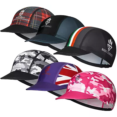 Cycling Under Helmet Skull Cap Cycling Hat Accessories Bicycle Hat Tartan Camo • £10.99