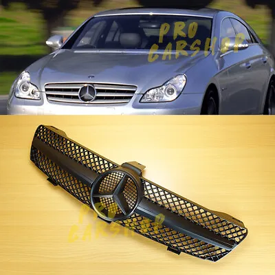 Front Hood Grille Matte Black Fit CLS-Class MERCEDES BENZ W219 05-07 Sedan 4Door • $187.08