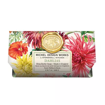 Michel Design Works 8.7 Oz Artisanal Bar Bath Soap Floral Dahlias • $12