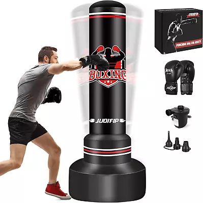 Heavy Punching Bag With Stand Adults Teens70  Free Standing Boxing BagsKickbox • $83.88