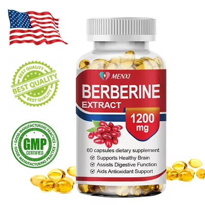 Berberine Extract Support 1200mg Per Serving - High Absorption For Heart Health • $10.43