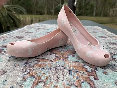 Mel Dreamed By Melissa Flats Girls Pink Slip On Size 1 • $14.99