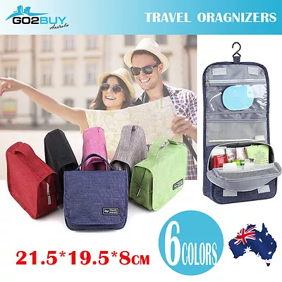 $9.35 • Buy Waterproof Travel Cosmetic Toiletry Makeup Wash Hanging Bag Organizer Storage AU