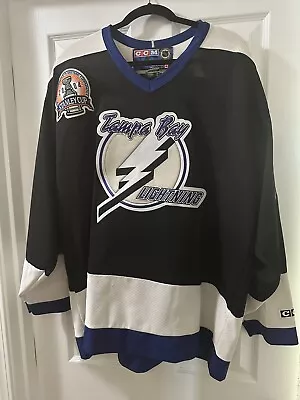 Vintage Tampa Bay Lightning Martin St Louis 2004 Stanley Cup Patch CCM XL Jersey • $280