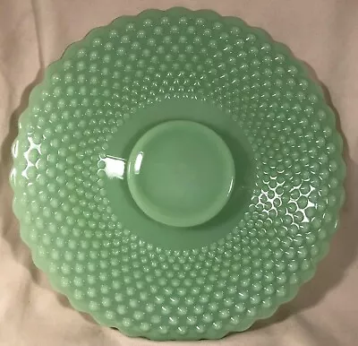 Serving Platter - Gigi Hobnail Pattern - Jade Jadeite Green Glass - Mosser USA • $50.99