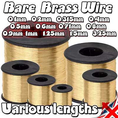 Brass Wire (Bare) Art And Crafts Hobbies Jewellery Models Armature Floristry UK • £19.97