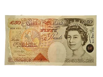 1 X UNC Kentfield 1994 £50 Fifty Pound Note. Houblon H34 Prefix  *** Mint*** • £80
