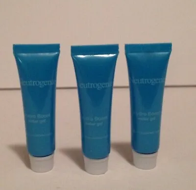 LOT OF 3 -- Neutrogena Hydro Boost Water Gel HYALURONIC ACID 0.25 OZ TRAVEL SIZE • $7.59